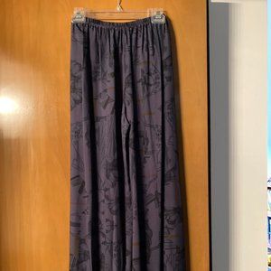 Burning Torch - deep blue palazzo pants
